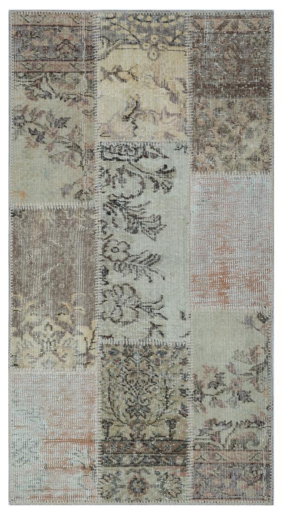 Apex Patchwork Halı Bej 25892 80 x 150 cm
