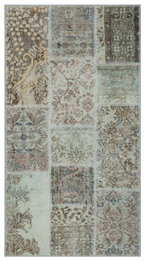 Apex Patchwork Halı Bej 25993 80 x 150 cm