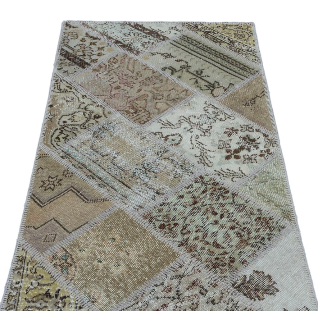 Apex Patchwork Halı Bej 25999 80 x 150 cm
