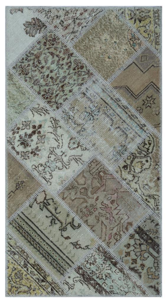Apex Patchwork Halı Bej 25999 80 x 150 cm