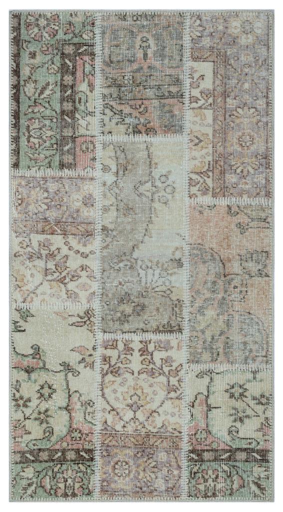 Apex Patchwork Halı Bej 26175 80 x 150 cm