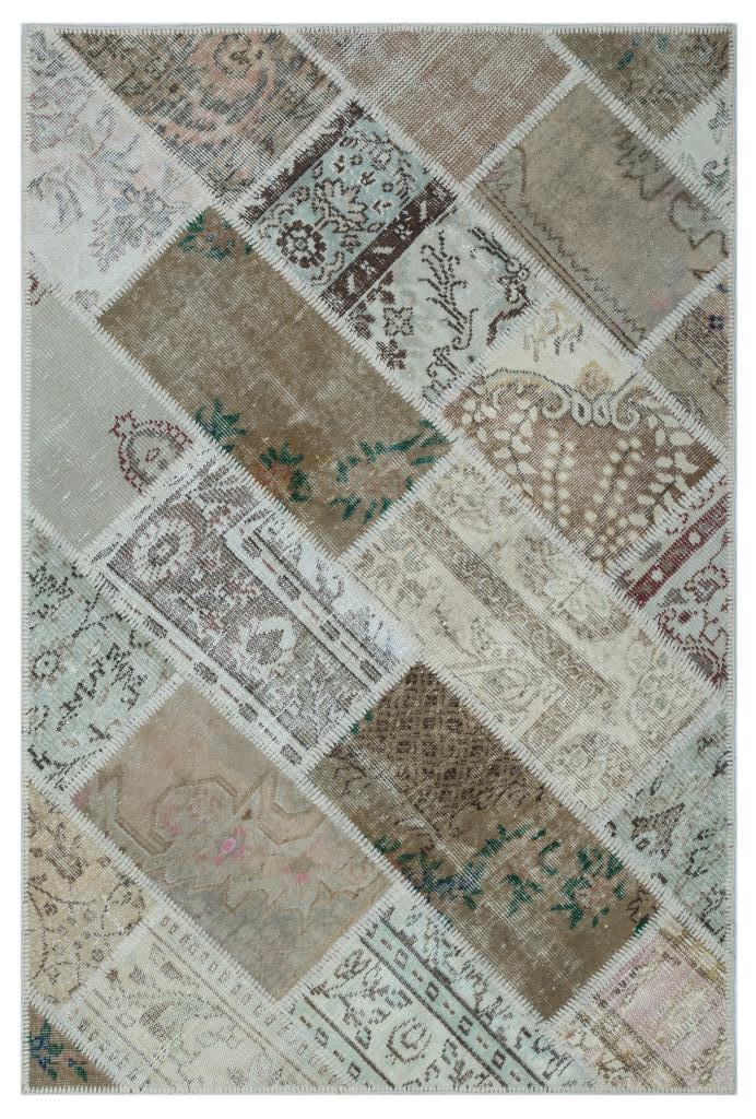 Apex Patchwork Halı Bej 26570 120 x 180 cm