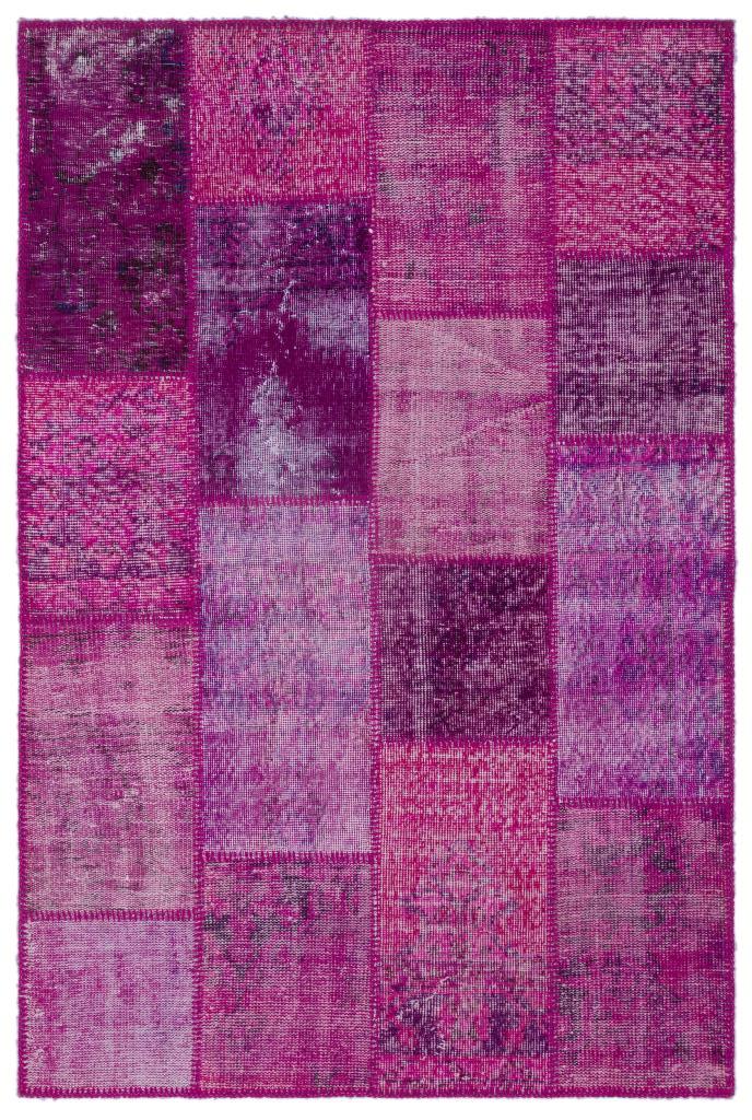 Apex Patchwork Halı Fuşya 22201 120 x 180 cm
