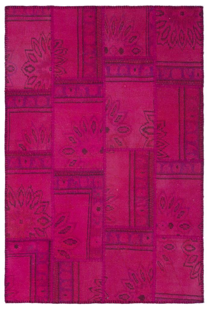 Apex Patchwork Halı Fuşya 22346 120 x 180 cm