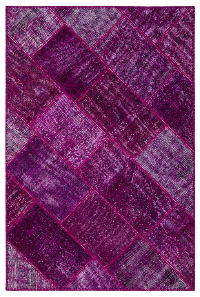 Apex Patchwork Halı Fuşya 26249 120 x 180 cm