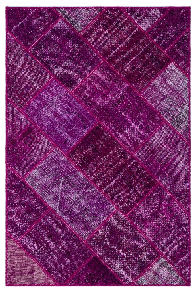 Apex Patchwork Halı Fuşya 26604 120 x 180 cm