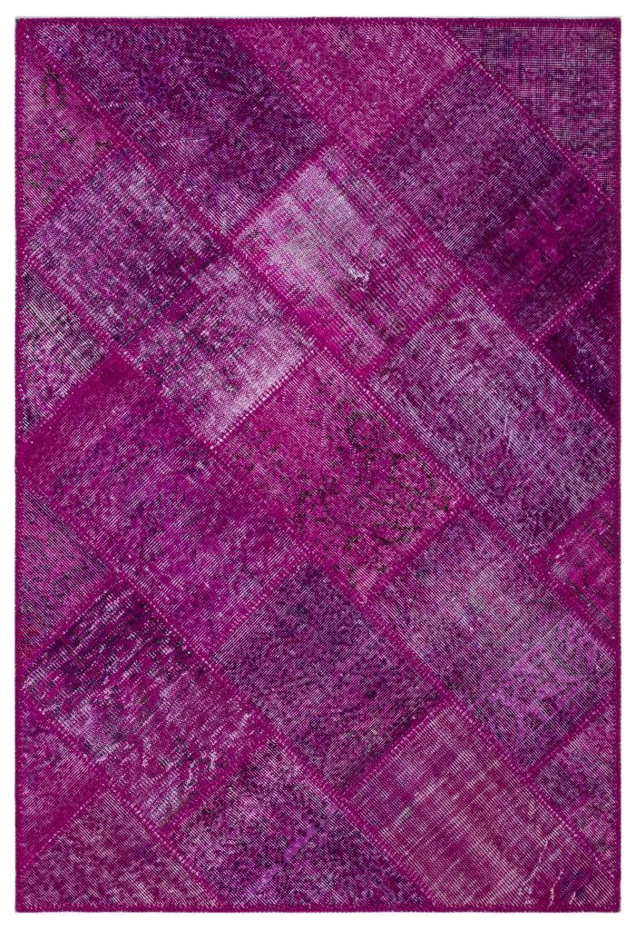 Apex Patchwork Halı Fuşya 26644 120 x 180 cm