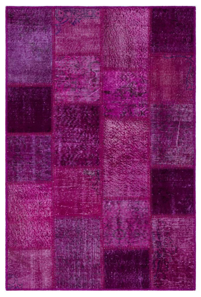 Apex Patchwork Halı Fuşya 26657 120 x 180 cm