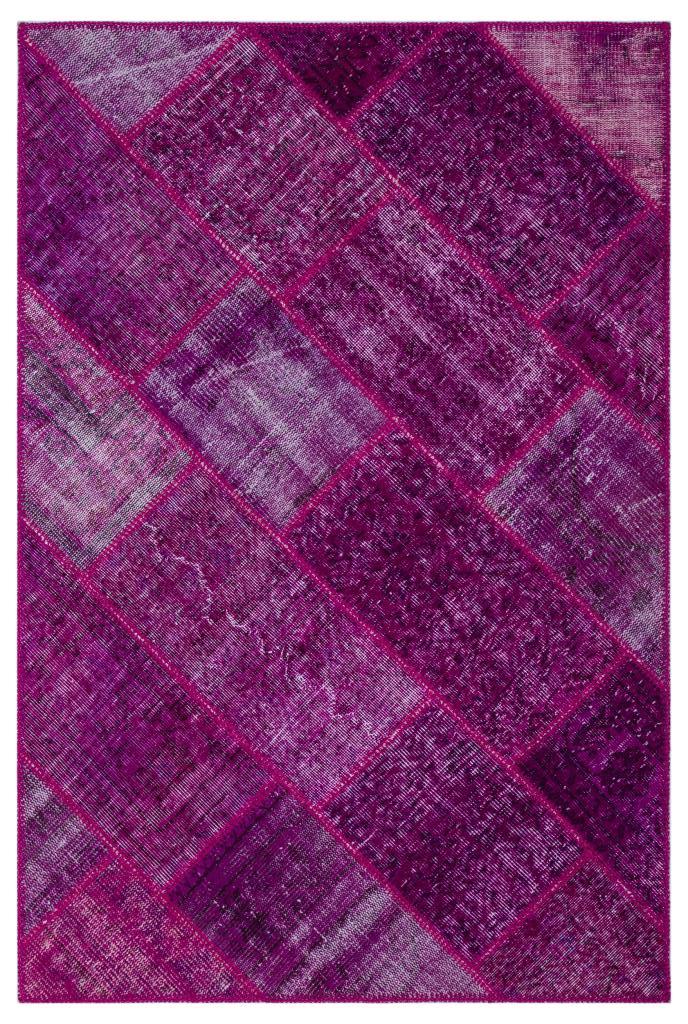 Apex Patchwork Halı Fuşya 26683 120 x 180 cm