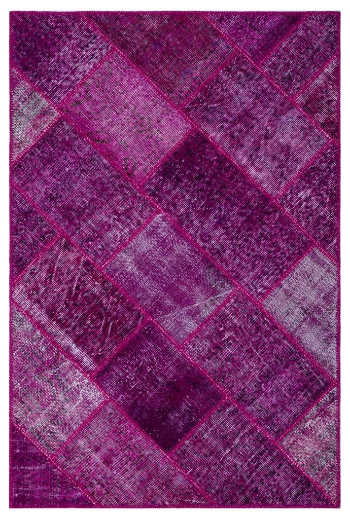 Apex Patchwork Halı Fuşya 26699 120 x 180 cm
