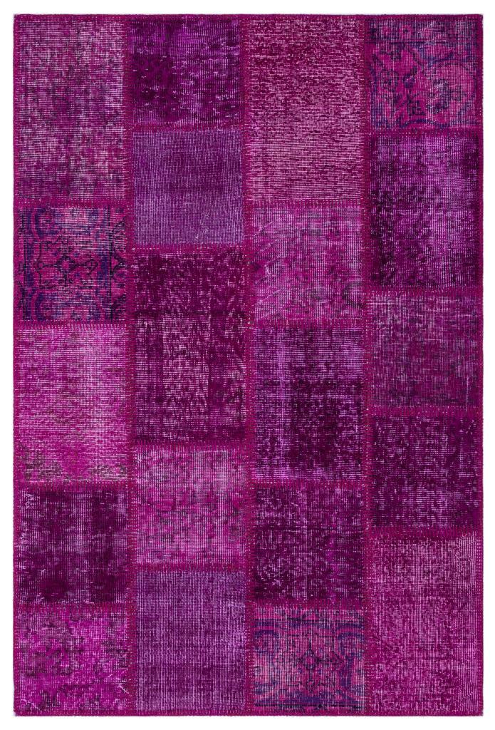 Apex Patchwork Halı Fuşya 26703 120 x 180 cm