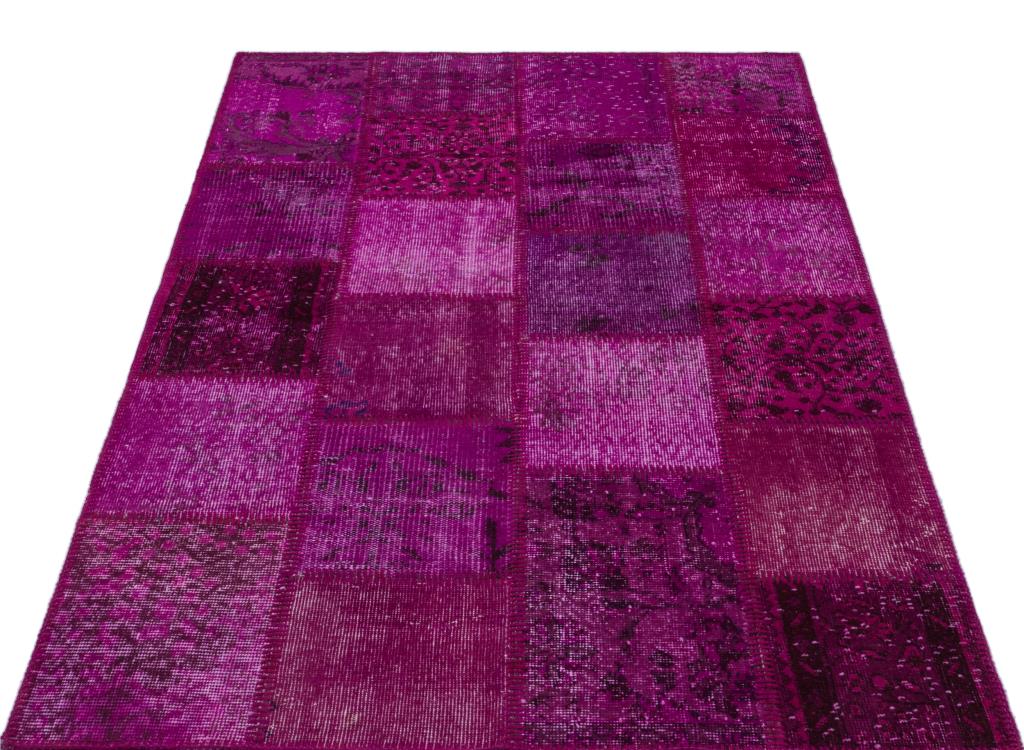 Apex Patchwork Halı Fuşya 26826 120 x 180 cm