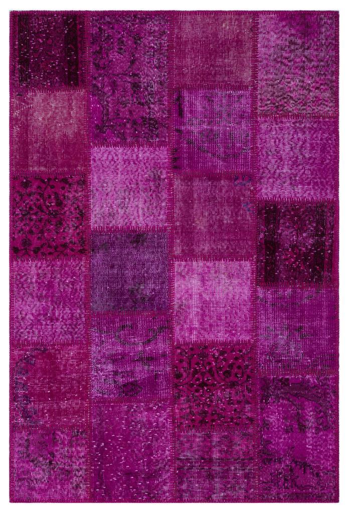 Apex Patchwork Halı Fuşya 26826 120 x 180 cm