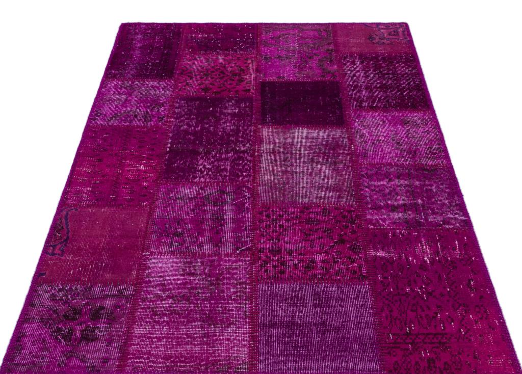 Apex Patchwork Halı Fuşya 26827 120 x 180 cm