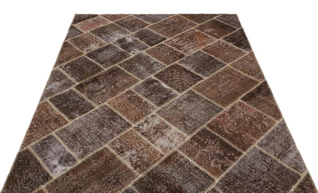 Apex Patchwork Halı Kahve 21011 160 x 228 cm