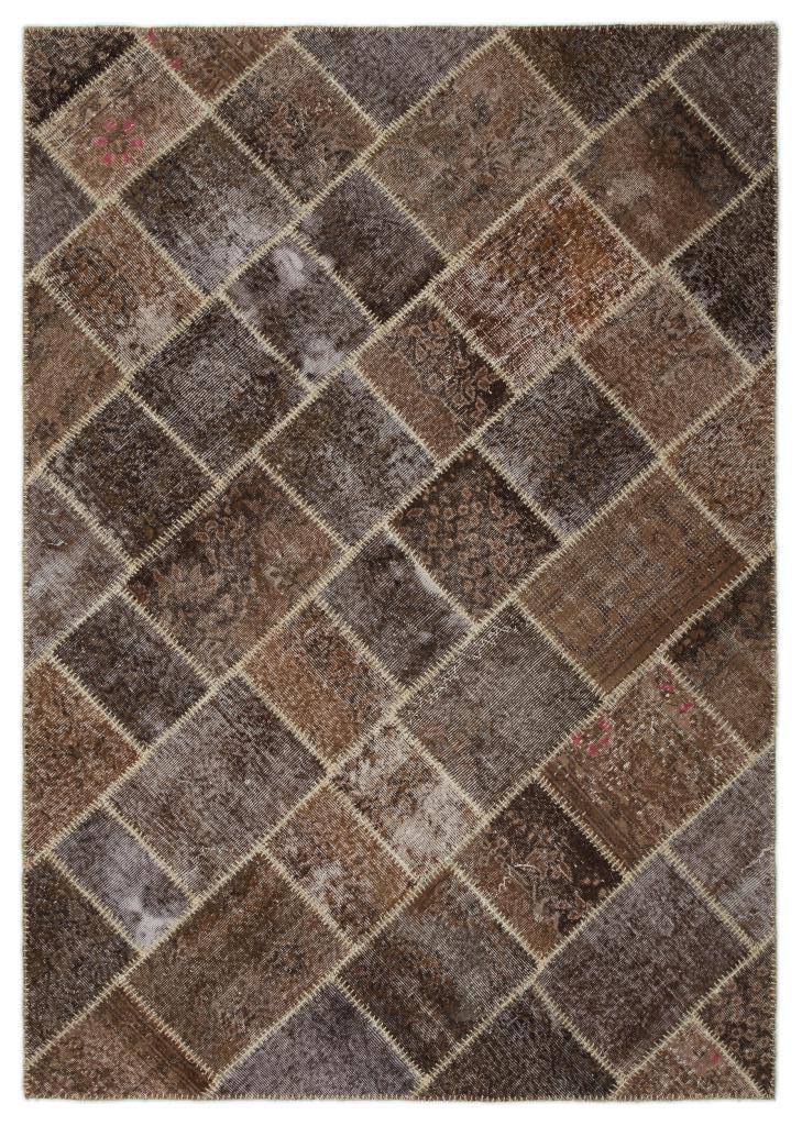 Apex Patchwork Halı Kahve 21011 160 x 228 cm