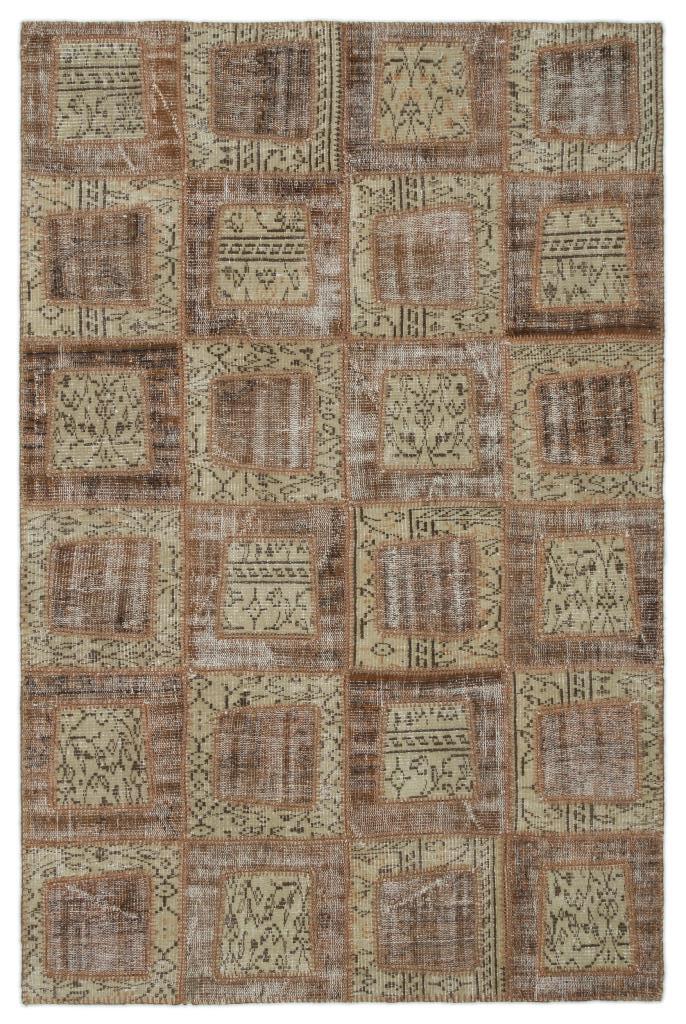 Apex Patchwork Halı Kahve 21435 160 x 242 cm