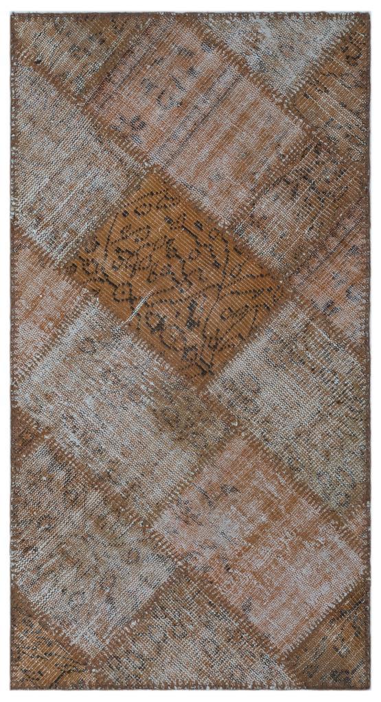 Apex Patchwork Halı Kahve 24717 80 x 150 cm