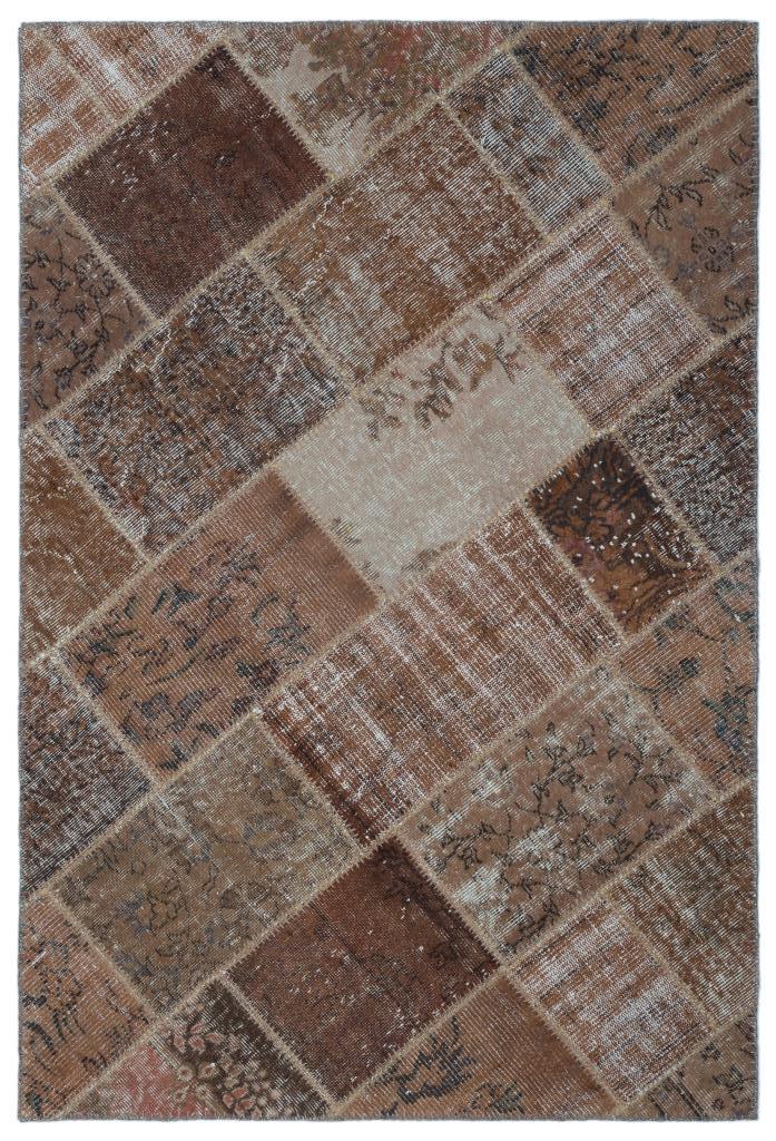 Apex Patchwork Halı Kahve 25092 120 x 180 cm