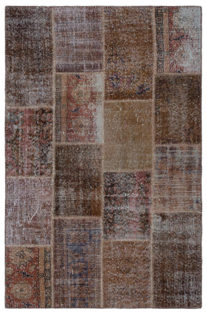 Apex Patchwork Halı Kahve 25096 120 x 180 cm