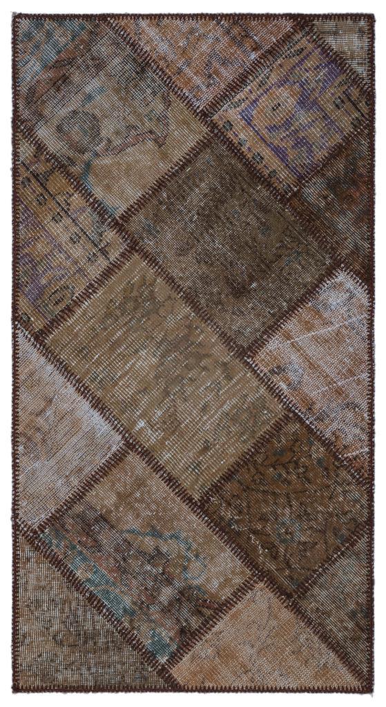 Apex Patchwork Halı Kahve 25880 80 x 150 cm