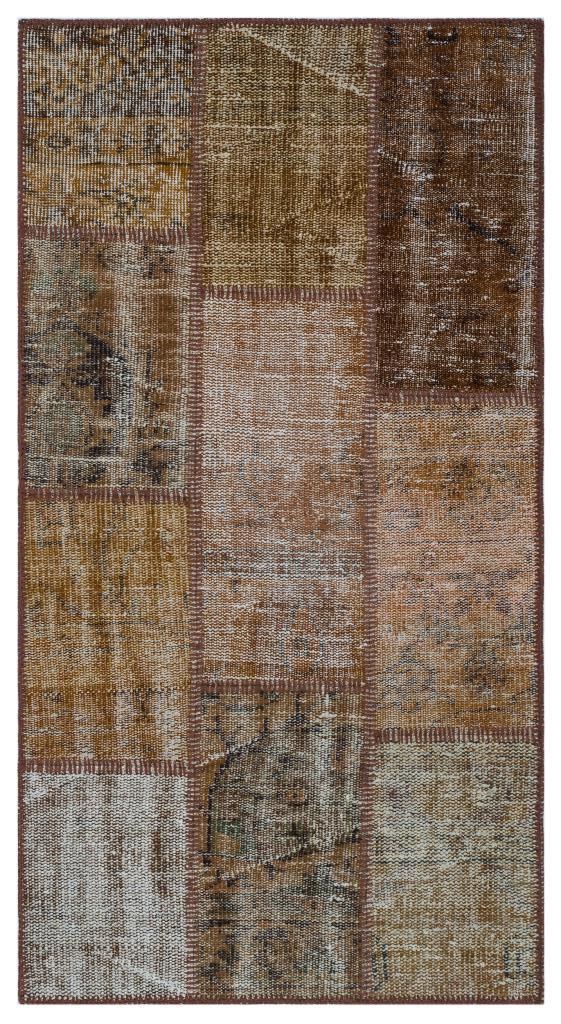 Apex Patchwork Halı Kahve 26149 80 x 150 cm