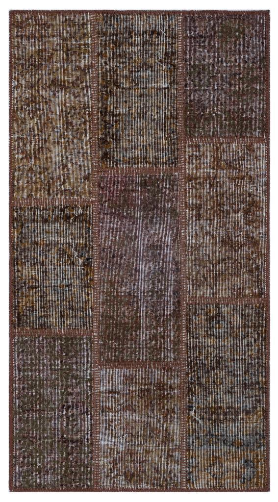 Apex Patchwork Halı Kahve 26194 80 x 150 cm