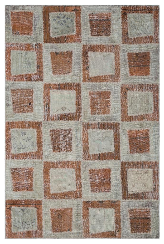 Apex Patchwork Halı Kahve 26409 160 x 240 cm