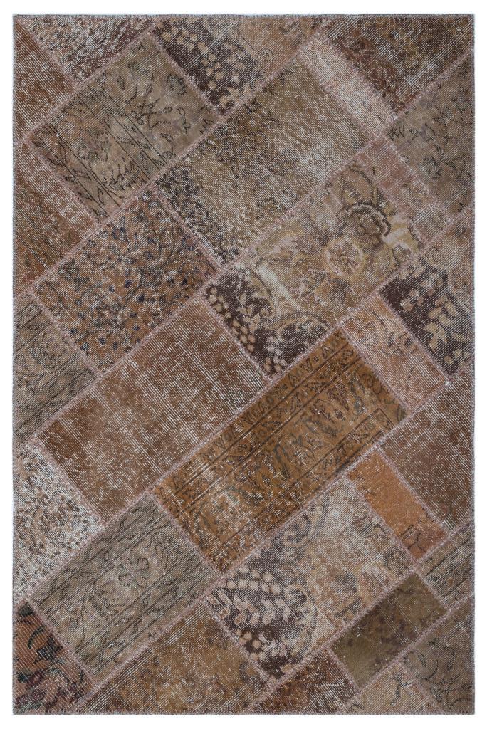 Apex Patchwork Halı Kahve 26648 120 x 180 cm
