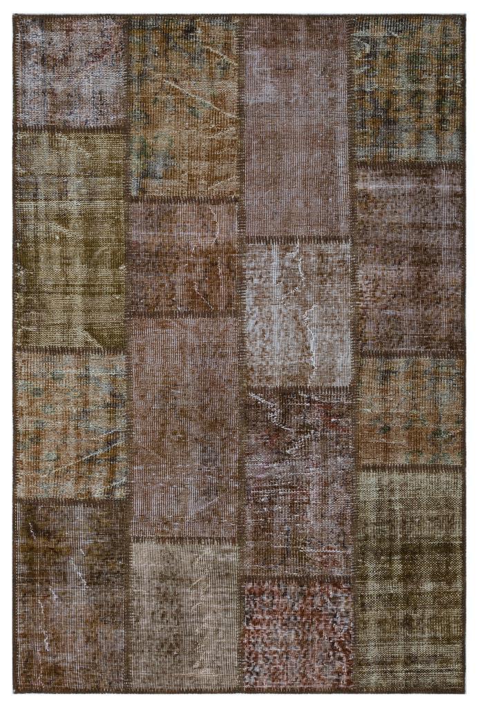 Apex Patchwork Halı Kahve 26664 120 x 180 cm