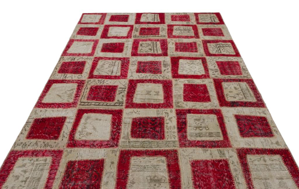 Apex Patchwork Halı Kırmızı 21041 190 x 280 cm