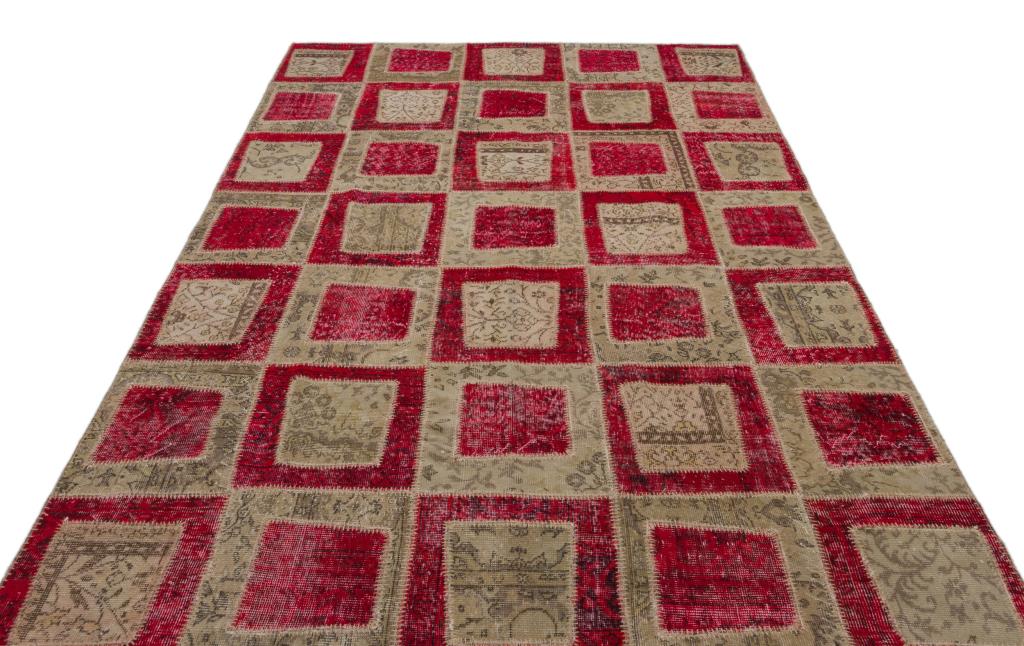 Apex Patchwork Halı Kırmızı 21045 192 x 282 cm