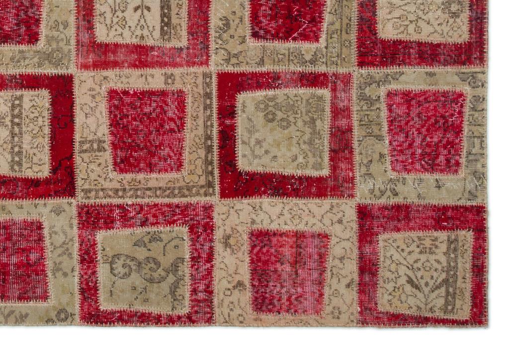 Apex Patchwork Halı Kırmızı 21045 192 x 282 cm