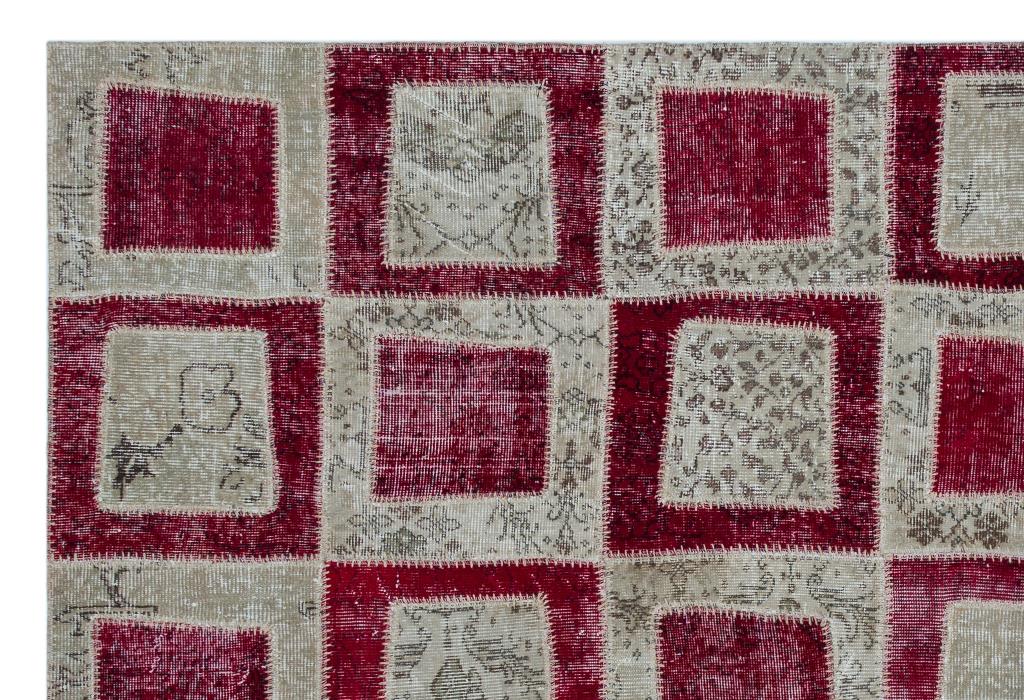 Apex Patchwork Halı Kırmızı 26800 191 x 281 cm
