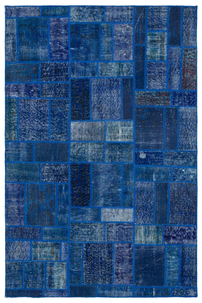Apex Patchwork Halı Mavi 24856 120 x 182 cm