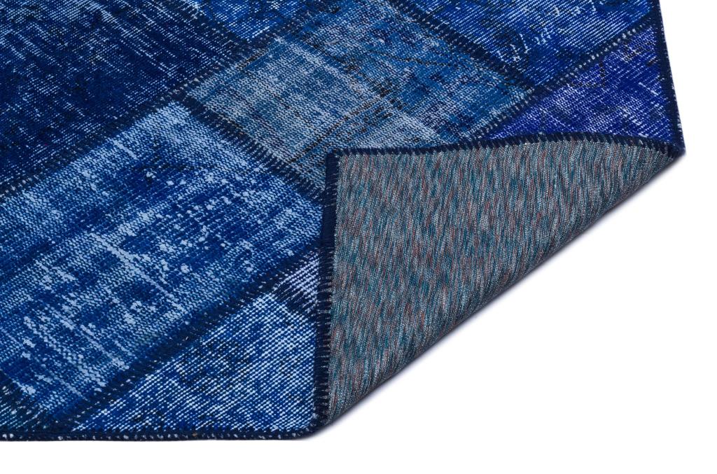 Apex Patchwork Halı Mavi 25976 80 x 150 cm
