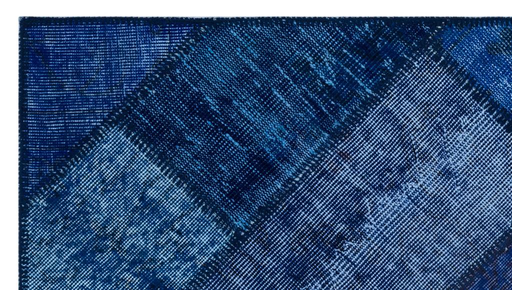 Apex Patchwork Halı Mavi 26024 80 x 150 cm