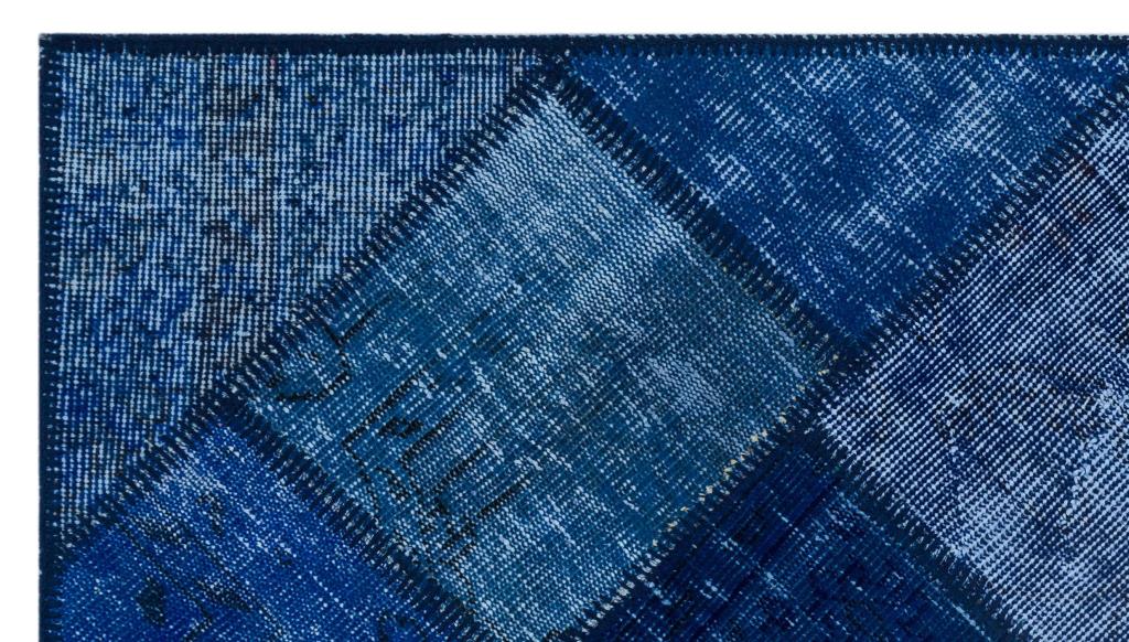 Apex Patchwork Halı Mavi 26048 80 x 150 cm