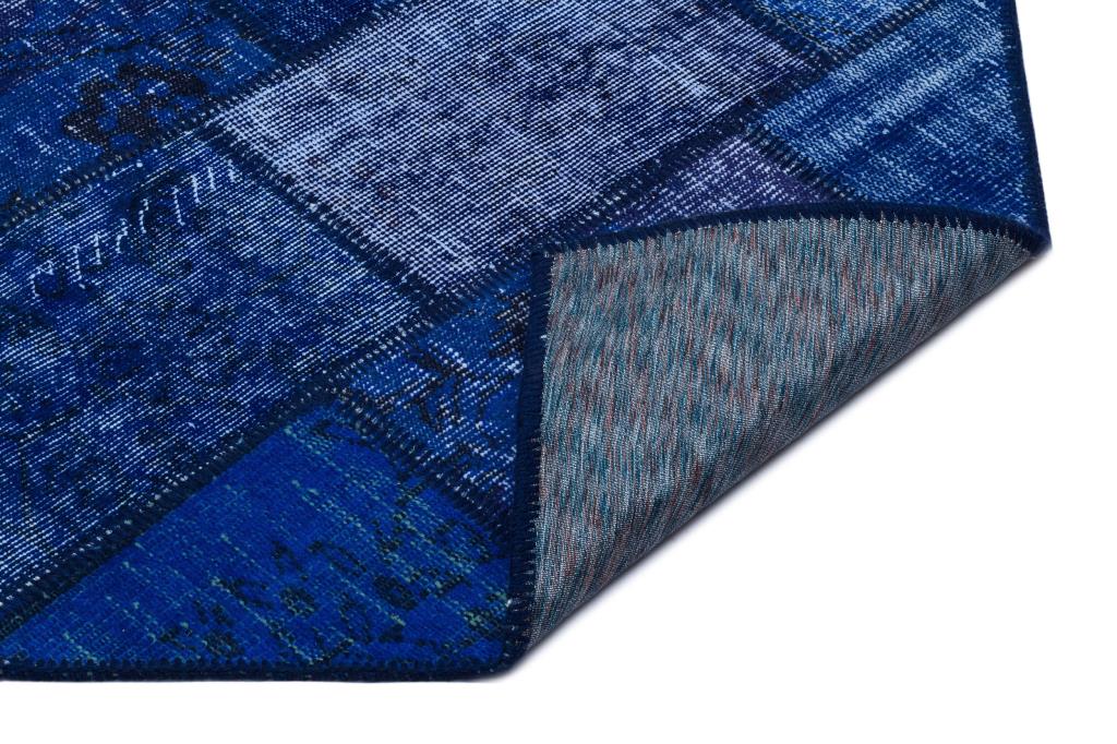 Apex Patchwork Halı Mavi 26091 80 x 150 cm