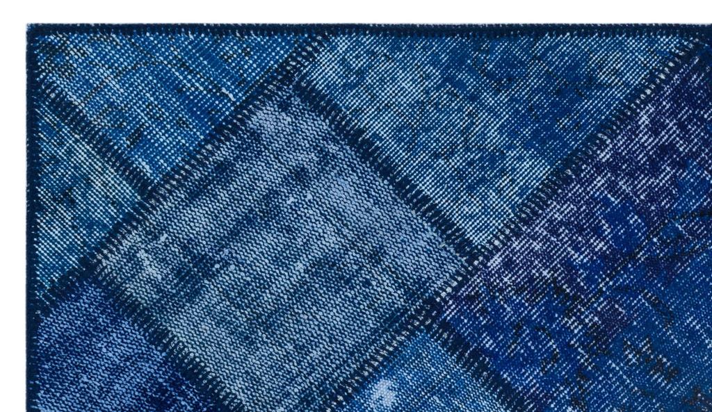 Apex Patchwork Halı Mavi 26091 80 x 150 cm