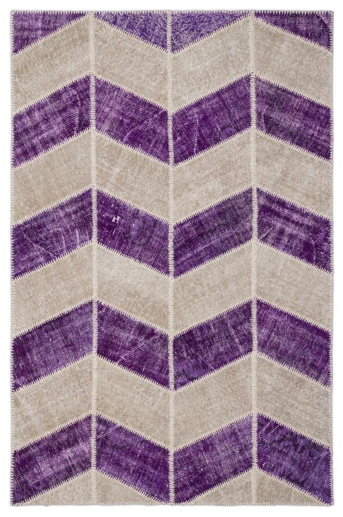 Apex Patchwork Halı Mor 2024 160 x 230 cm