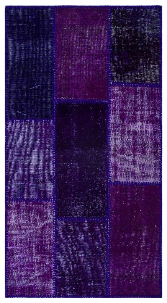 Apex Patchwork Halı Mor 25948 80 x 150 cm