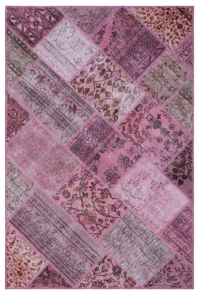 Apex Patchwork Halı Pembe 26651 120 x 180 cm