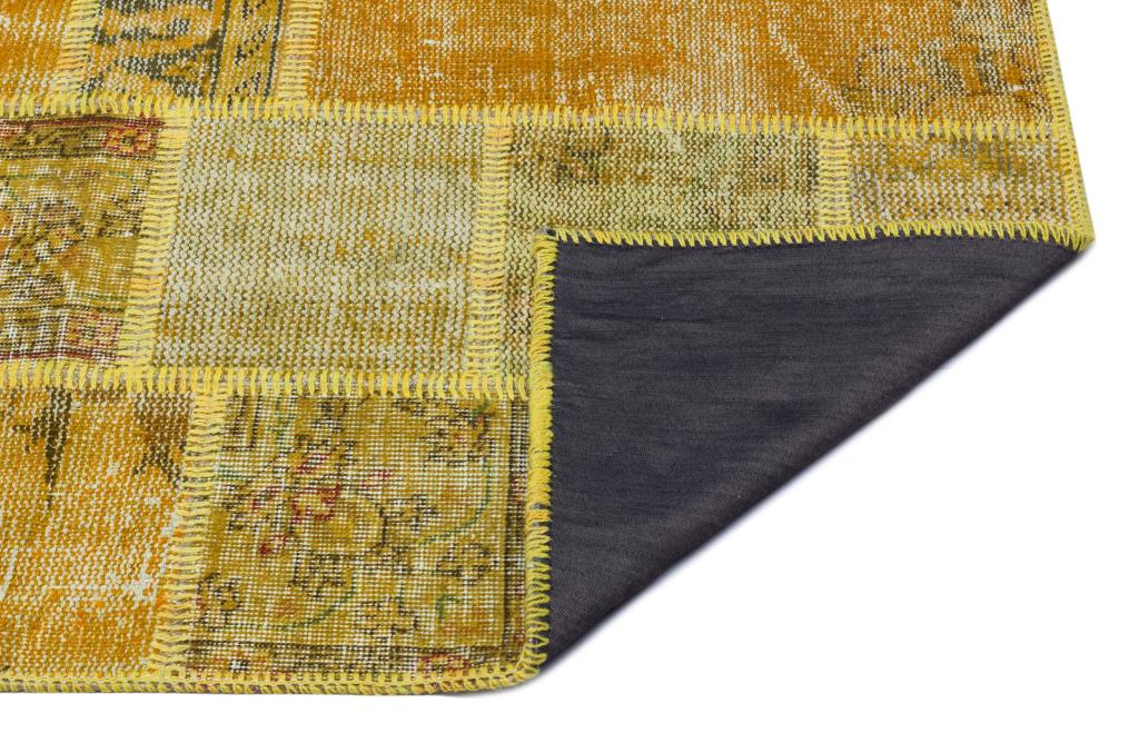 Apex Patchwork Halı Sarı 25884 80 x 150 cm