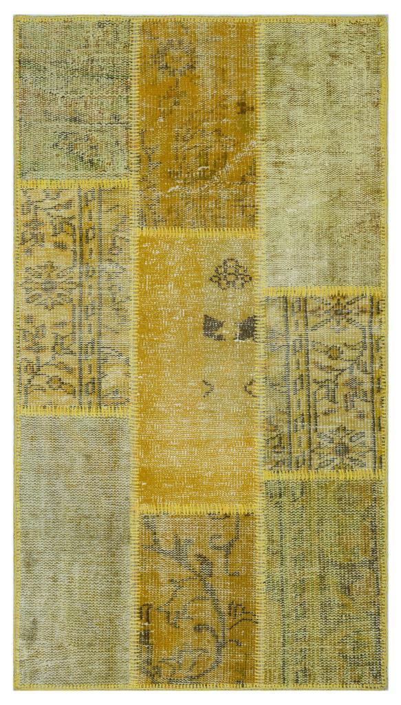 Apex Patchwork Halı Sarı 26188 80 x 150 cm