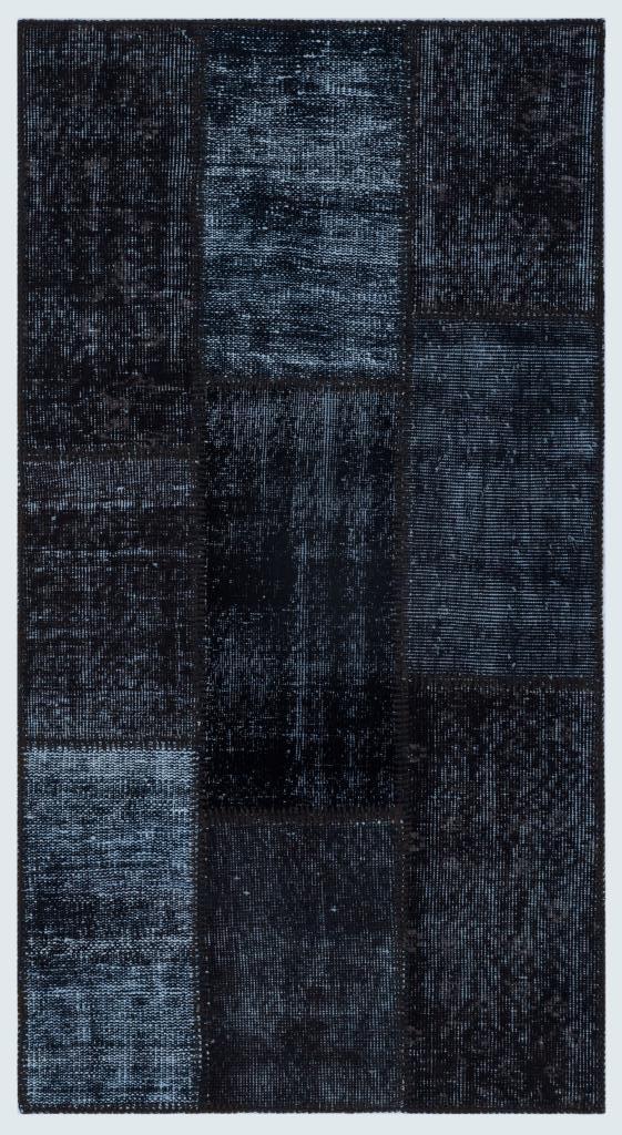 Apex Patchwork Halı Siyah 25925 80 x 150 cm