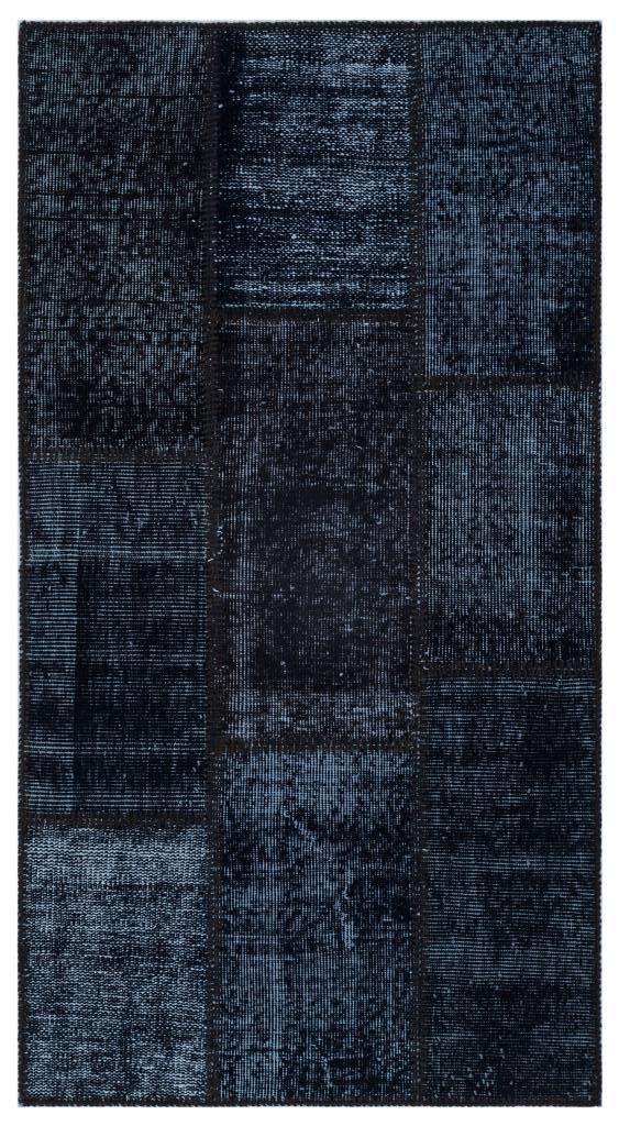 Apex Patchwork Halı Siyah 25928 80 x 150 cm