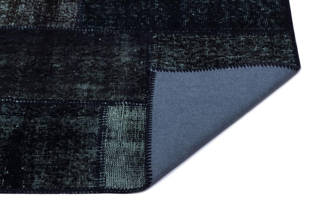 Apex Patchwork Halı Siyah 25955 80 x 150 cm