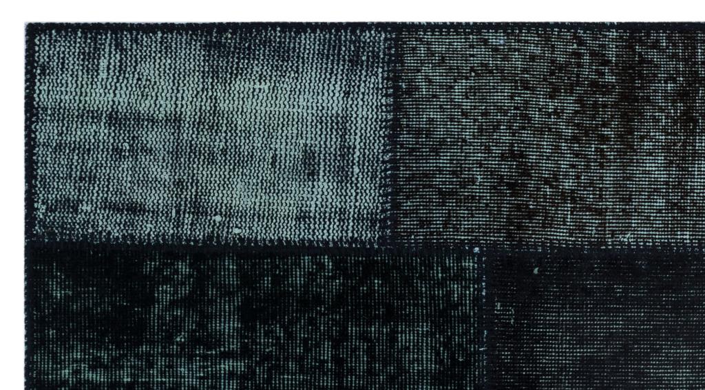 Apex Patchwork Halı Siyah 25955 80 x 150 cm