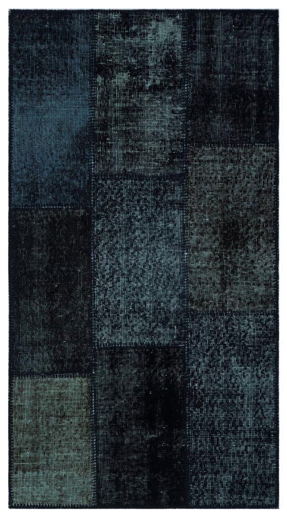 Apex Patchwork Halı Siyah 26040 80 x 150 cm